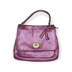 Coach Hamptons Flap Bag w/ removable strap 15400